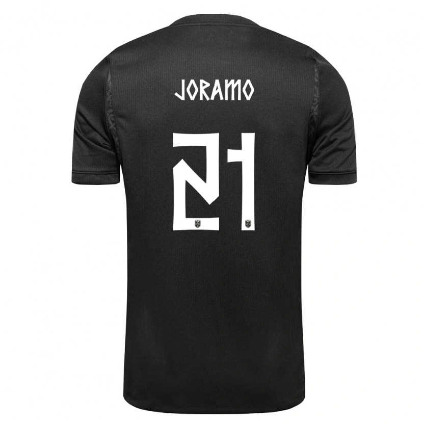 Danxen Pánské Norsko Emilie Joramo #21 Černá Daleko Hráčské Dresy 26-28 Dres