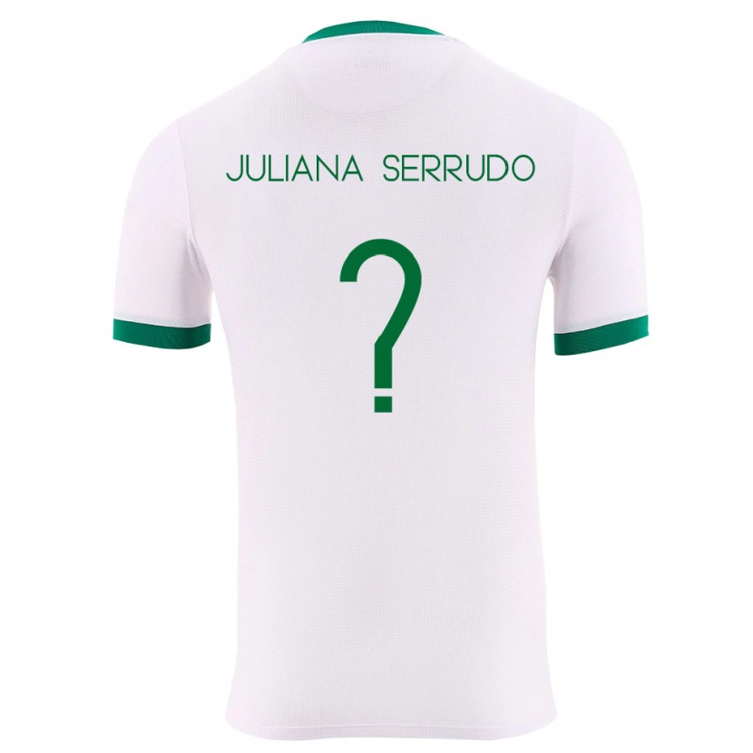 Danxen Pánské Bolívie Eyda Juliana Serrudo #0 Bílá Zelená Červená Daleko Hráčské Dresy 26-28 Dres