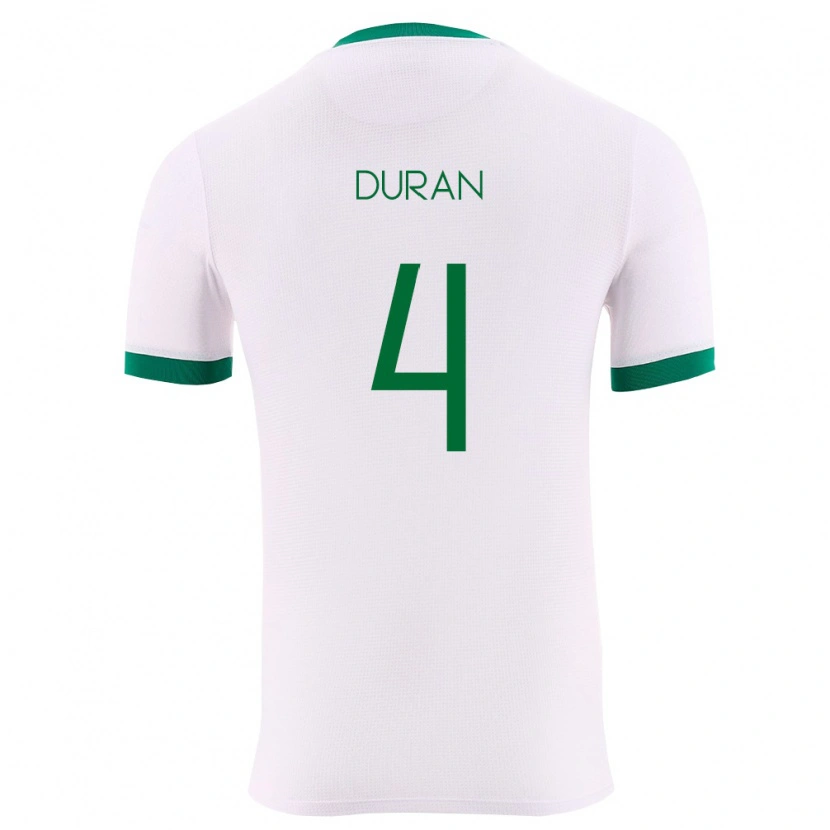 Danxen Pánské Bolívie Denilson Durán #4 Bílá Zelená Červená Daleko Hráčské Dresy 26-28 Dres