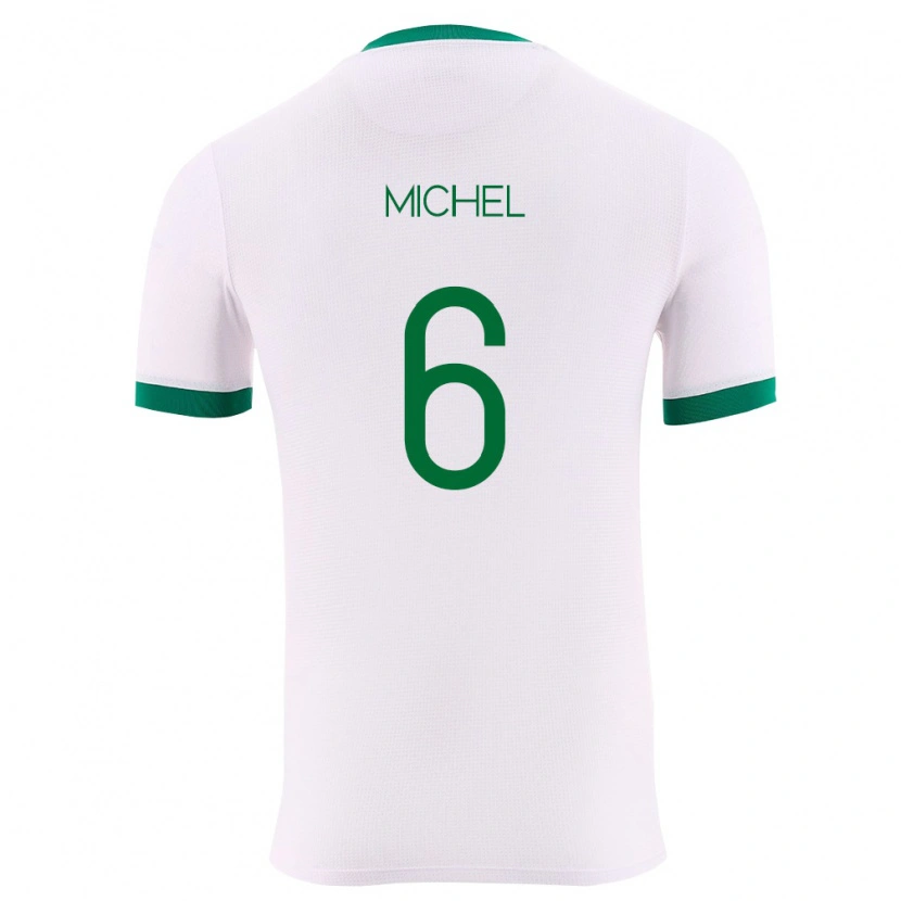 Danxen Pánské Bolívie Jhosep Michel #6 Bílá Zelená Červená Daleko Hráčské Dresy 26-28 Dres