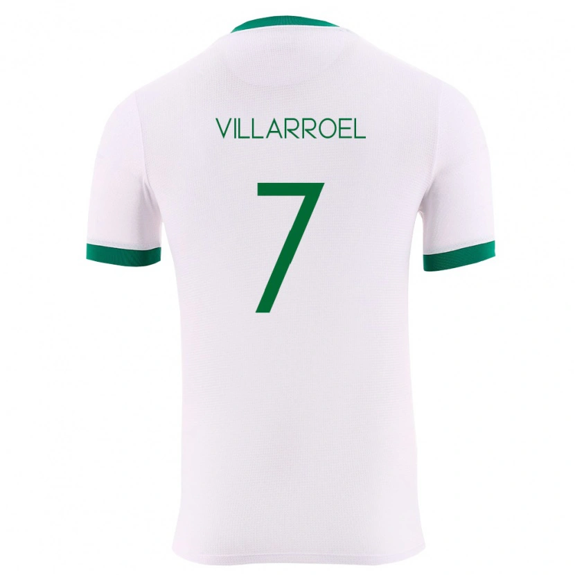 Danxen Pánské Bolívie Miguel Villarroel #7 Bílá Zelená Červená Daleko Hráčské Dresy 26-28 Dres
