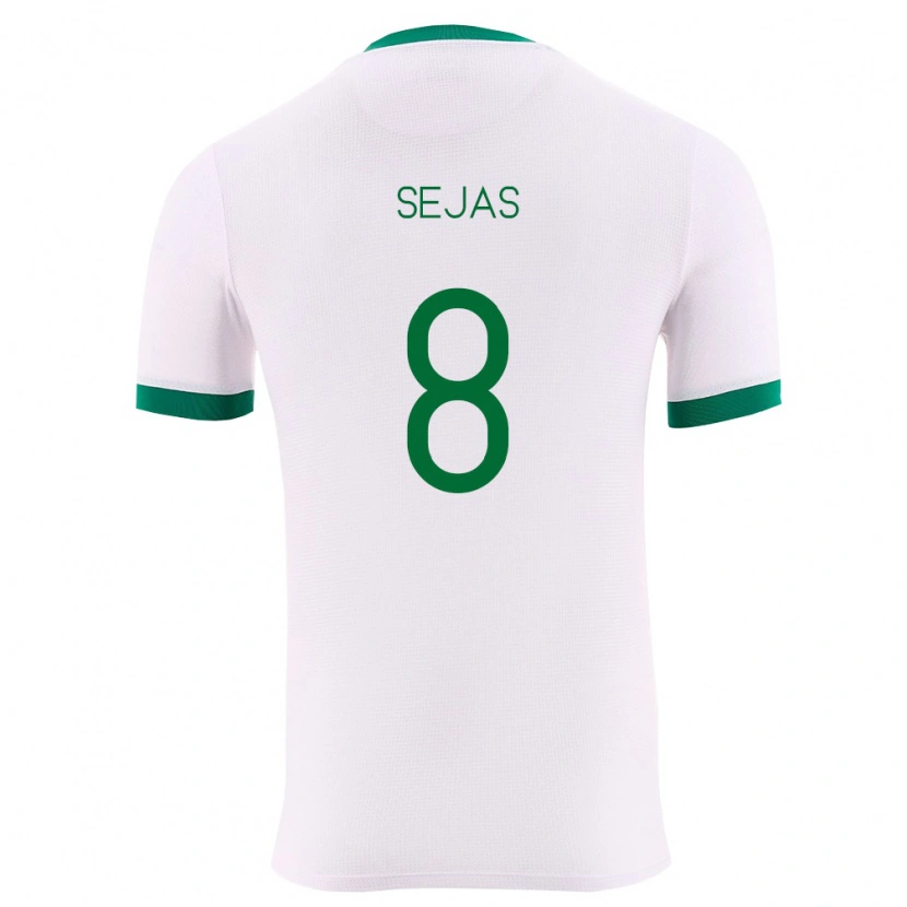 Danxen Pánské Bolívie Carlos Sejas #8 Bílá Zelená Červená Daleko Hráčské Dresy 26-28 Dres