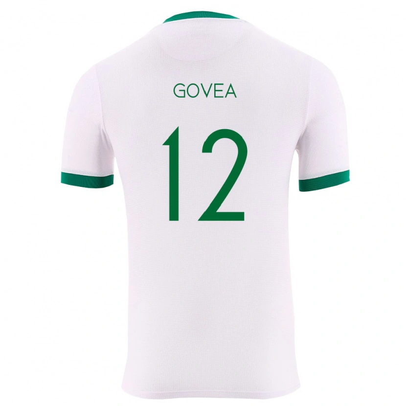 Danxen Pánské Bolívie Gerónimo Govea #12 Bílá Zelená Červená Daleko Hráčské Dresy 26-28 Dres