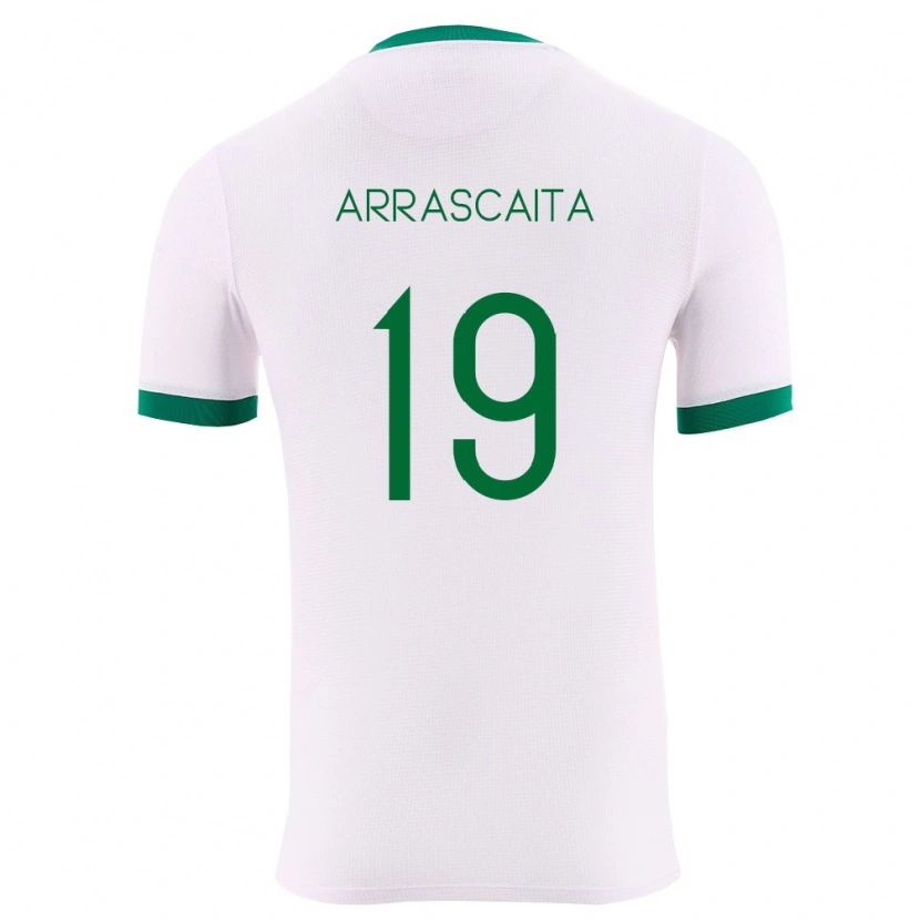 Danxen Pánské Bolívie Jaime Arrascaita #19 Bílá Zelená Červená Daleko Hráčské Dresy 26-28 Dres