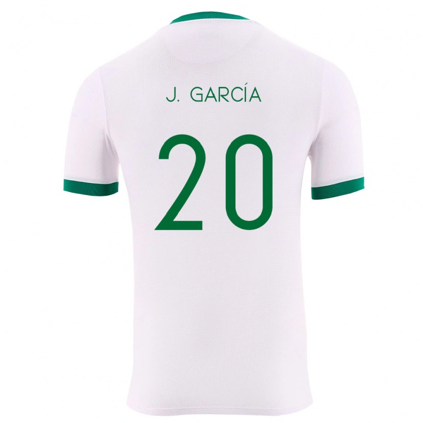 Danxen Pánské Bolívie John García #20 Bílá Zelená Červená Daleko Hráčské Dresy 26-28 Dres