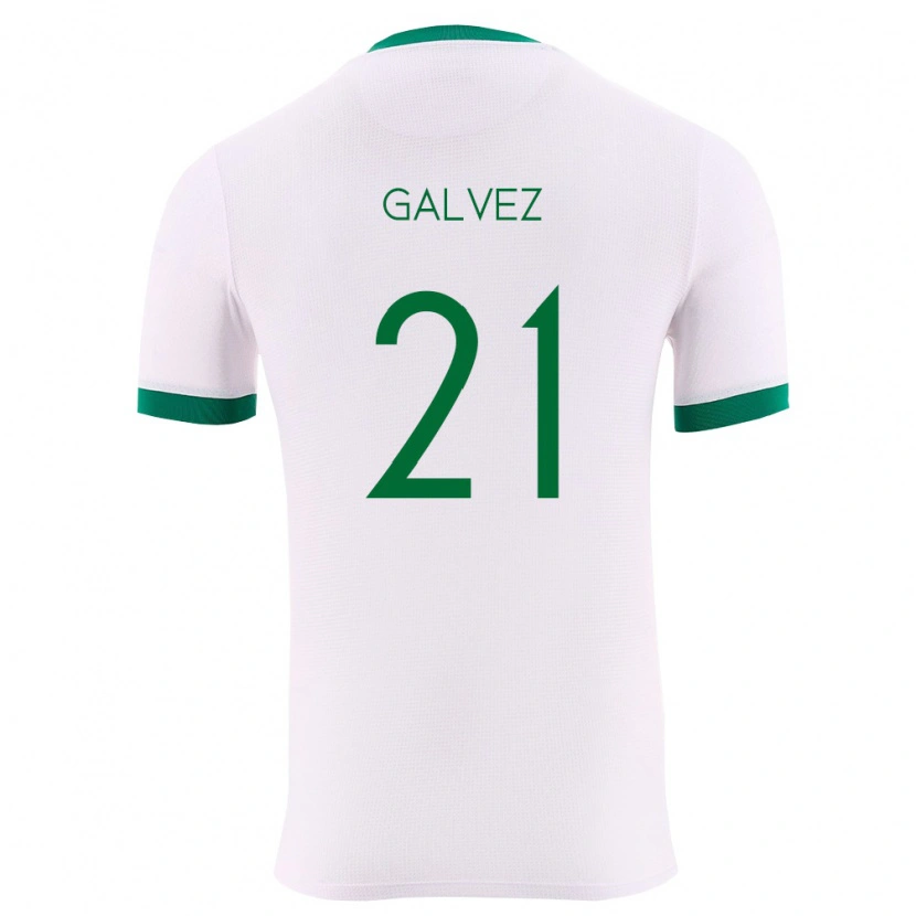 Danxen Pánské Bolívie Vladimir Galvez #21 Bílá Zelená Červená Daleko Hráčské Dresy 26-28 Dres
