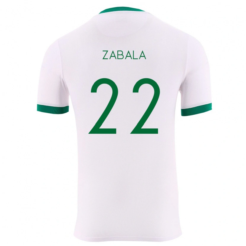Danxen Pánské Bolívie Leonardo Zabala #22 Bílá Zelená Červená Daleko Hráčské Dresy 26-28 Dres