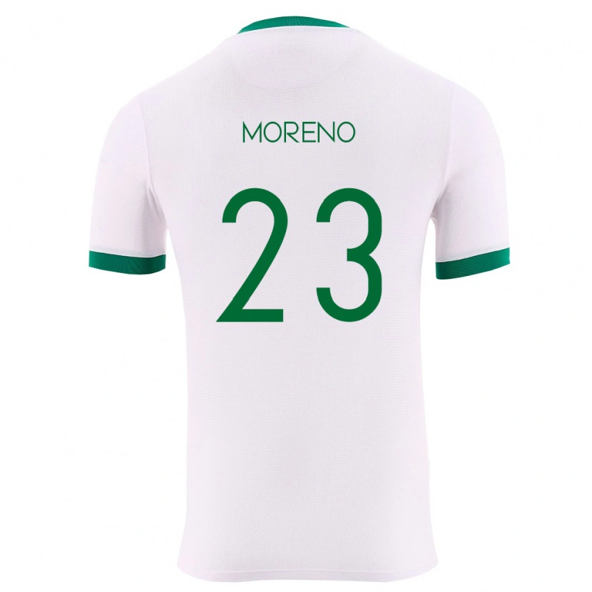 Danxen Pánské Bolívie Leonel Moreno #23 Bílá Zelená Červená Daleko Hráčské Dresy 26-28 Dres