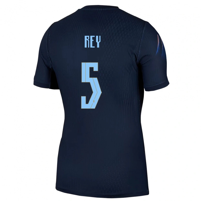 Danxen Pánské Uruguay Rodrigo Rey #5 Černá Modrá Daleko Hráčské Dresy 26-28 Dres