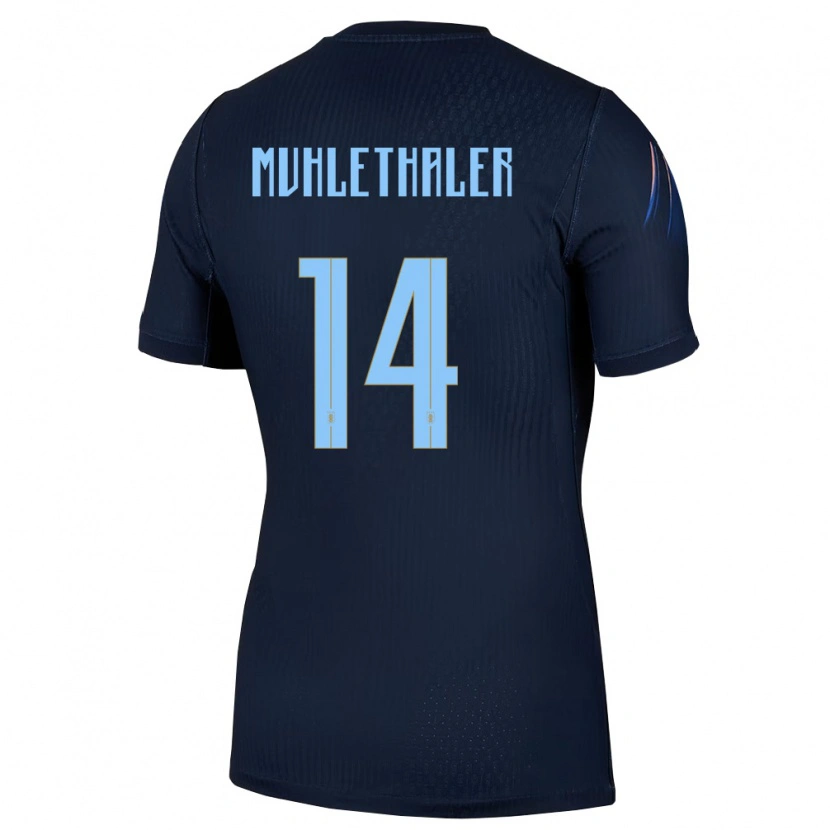 Danxen Pánské Uruguay Stiven Muhlethaler #14 Černá Modrá Daleko Hráčské Dresy 26-28 Dres