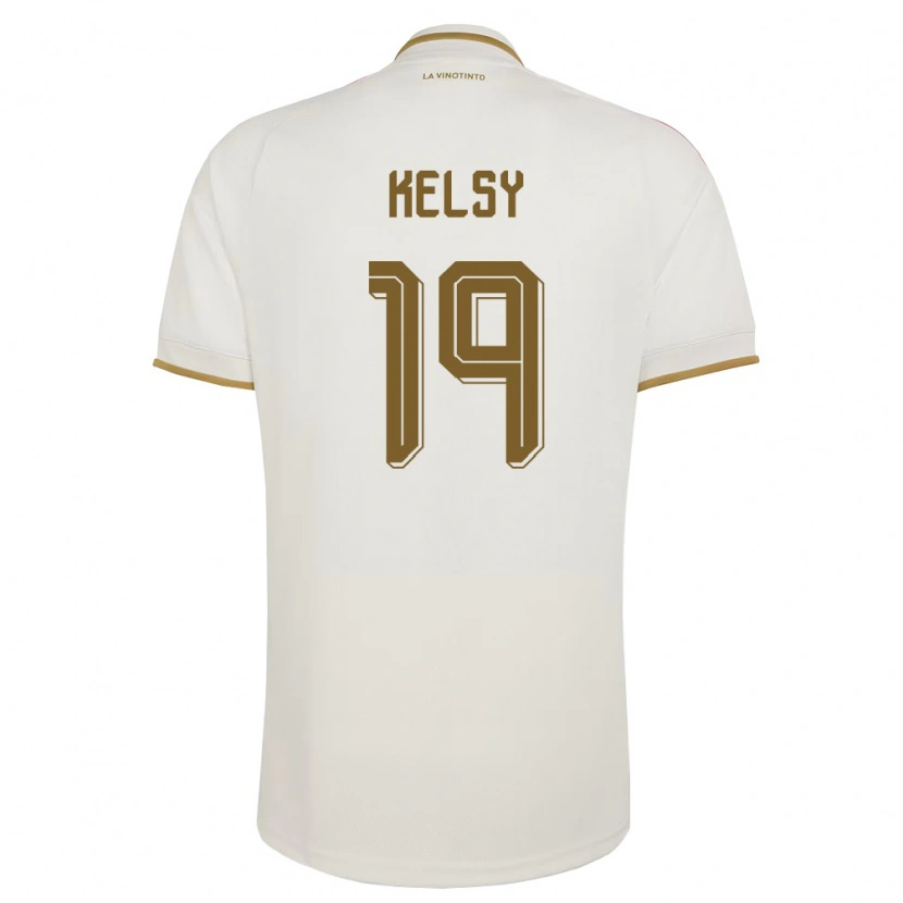 Danxen Pánské Venezuela Kevin Kelsy #19 Smetanová Žlutá Daleko Hráčské Dresy 26-28 Dres