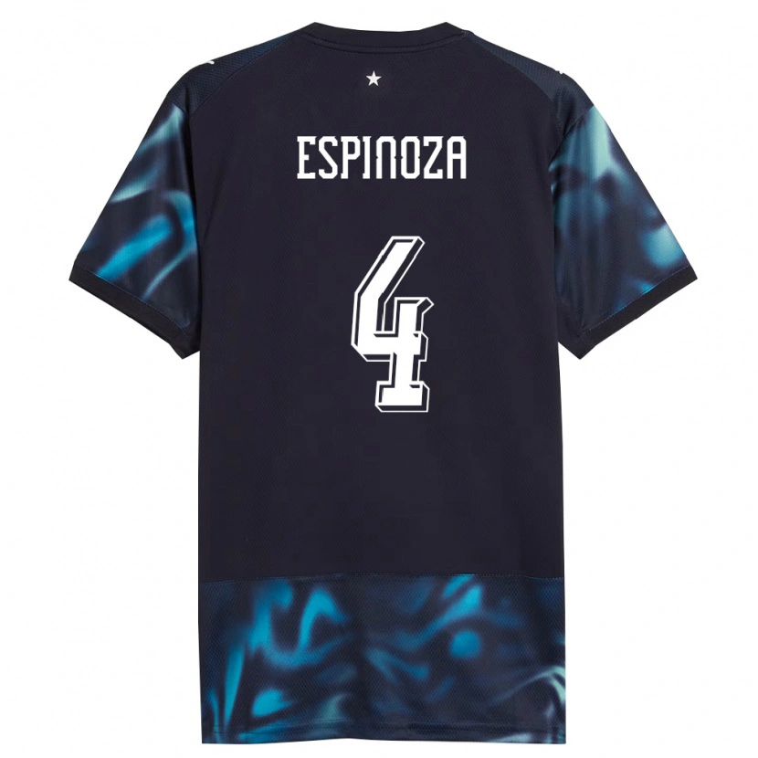 Danxen Pánské Paraguay Matías Espinoza #4 Námořnická Nebeská Modrá Daleko Hráčské Dresy 26-28 Dres