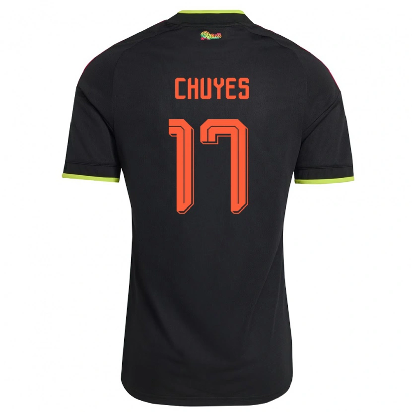Danxen Pánské Peru Alessandro Chuyes #17 Černá Žlutá Růžová Daleko Hráčské Dresy 26-28 Dres