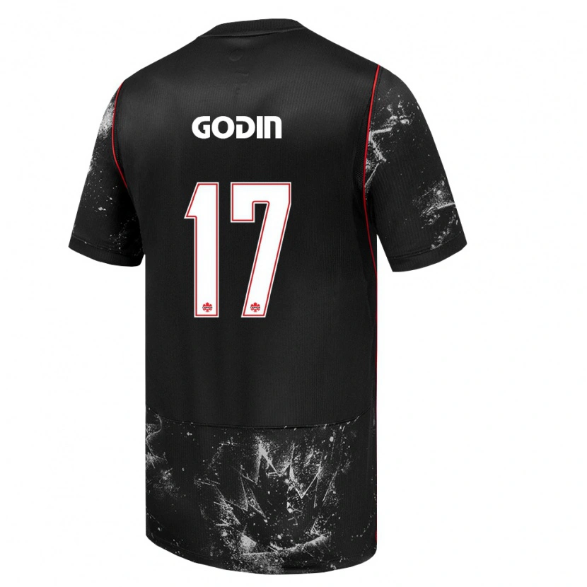 Danxen Pánské Kanada Étienne Godin #17 Černá Bílá Červená Daleko Hráčské Dresy 26-28 Dres