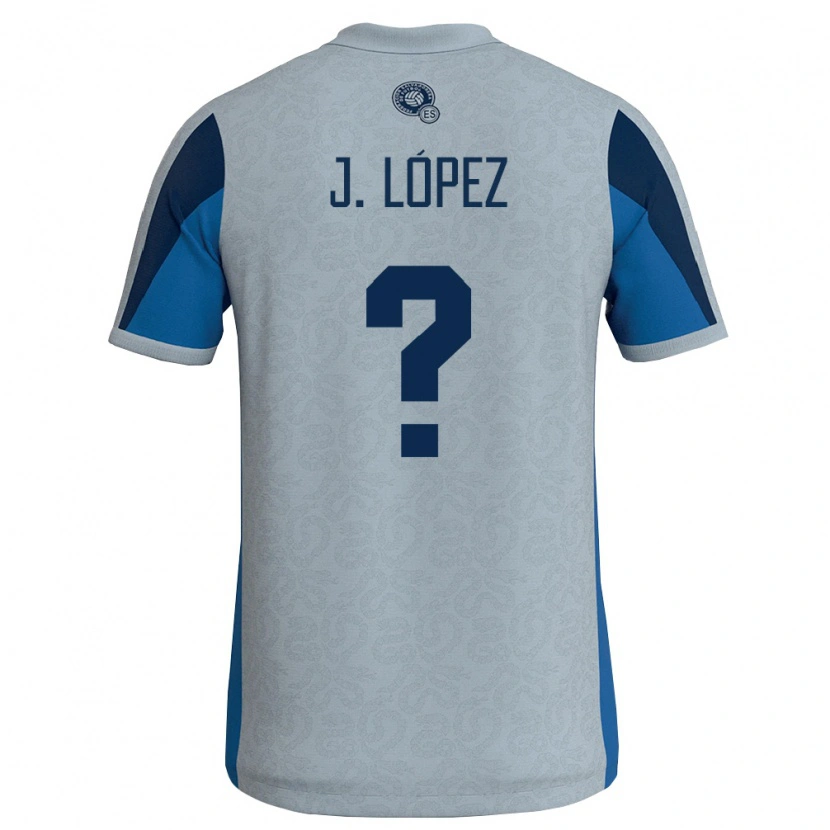 Danxen Pánské Salvador Jonathan López #0 Bílá Nebeská Modrá Daleko Hráčské Dresy 26-28 Dres