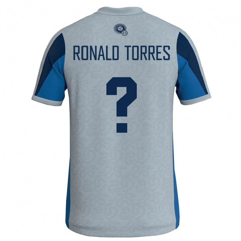 Danxen Pánské Salvador Ronald Torres #0 Bílá Nebeská Modrá Daleko Hráčské Dresy 26-28 Dres