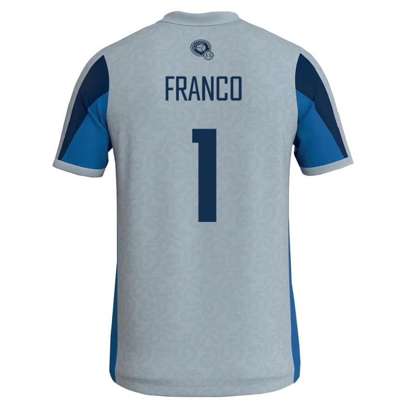 Danxen Pánské Salvador Daniel Franco #1 Bílá Nebeská Modrá Daleko Hráčské Dresy 26-28 Dres