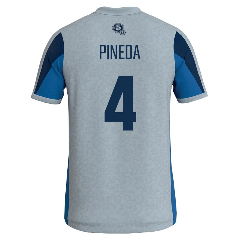 Danxen Pánské Salvador Wálter Pineda #4 Bílá Nebeská Modrá Daleko Hráčské Dresy 26-28 Dres