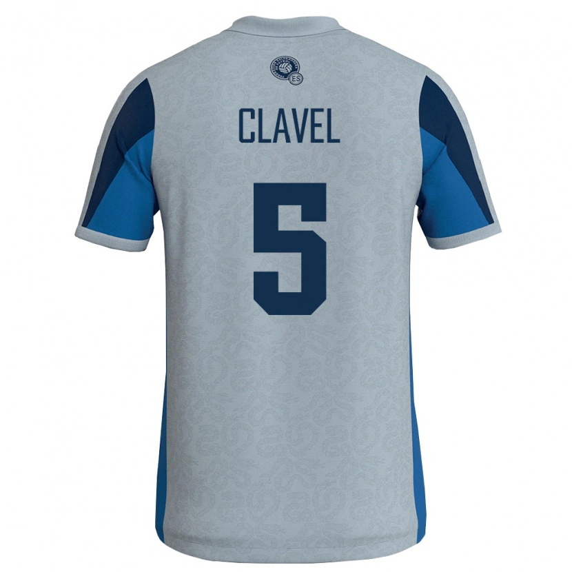 Danxen Pánské Salvador Rudy Clavel #5 Bílá Nebeská Modrá Daleko Hráčské Dresy 26-28 Dres