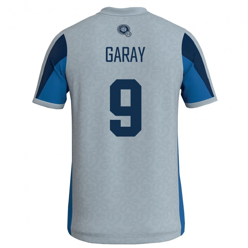Danxen Pánské Salvador Carlos Garay #9 Bílá Nebeská Modrá Daleko Hráčské Dresy 26-28 Dres