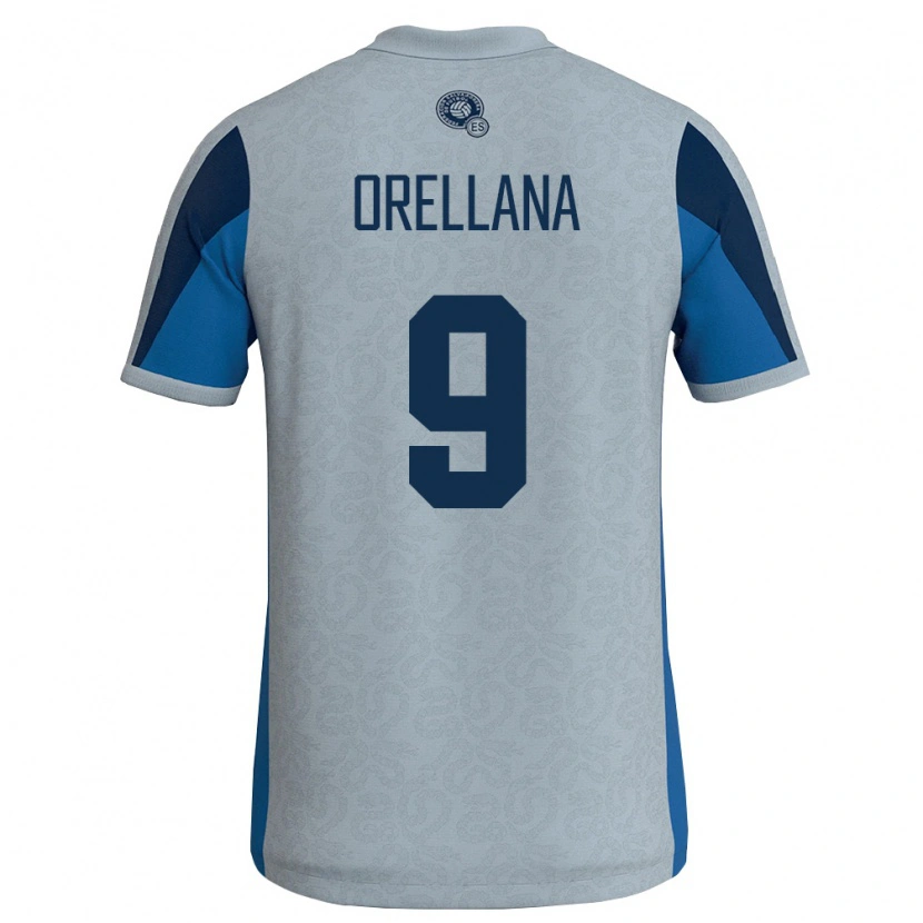 Danxen Pánské Salvador Josías Orellana #9 Bílá Nebeská Modrá Daleko Hráčské Dresy 26-28 Dres