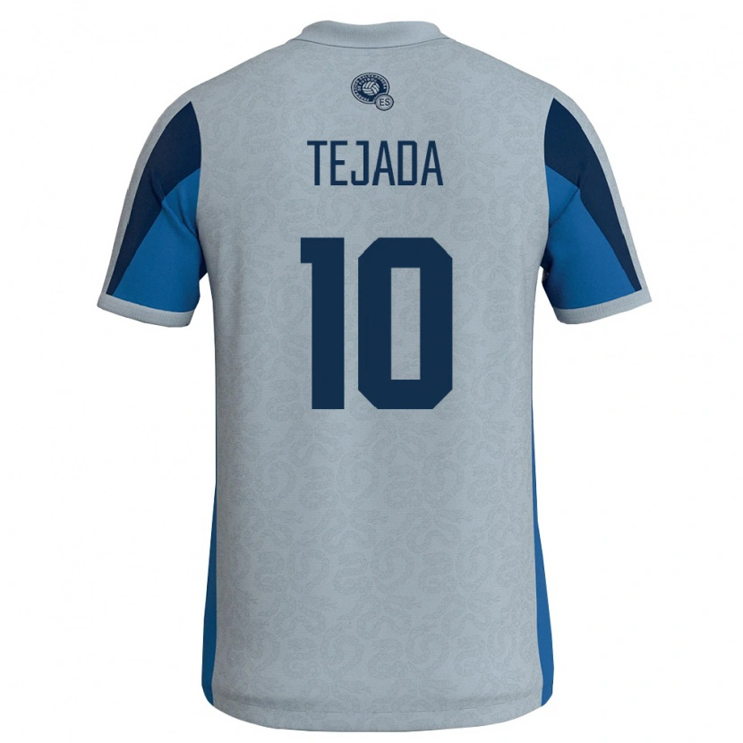Danxen Pánské Salvador Rafael Tejada #10 Bílá Nebeská Modrá Daleko Hráčské Dresy 26-28 Dres