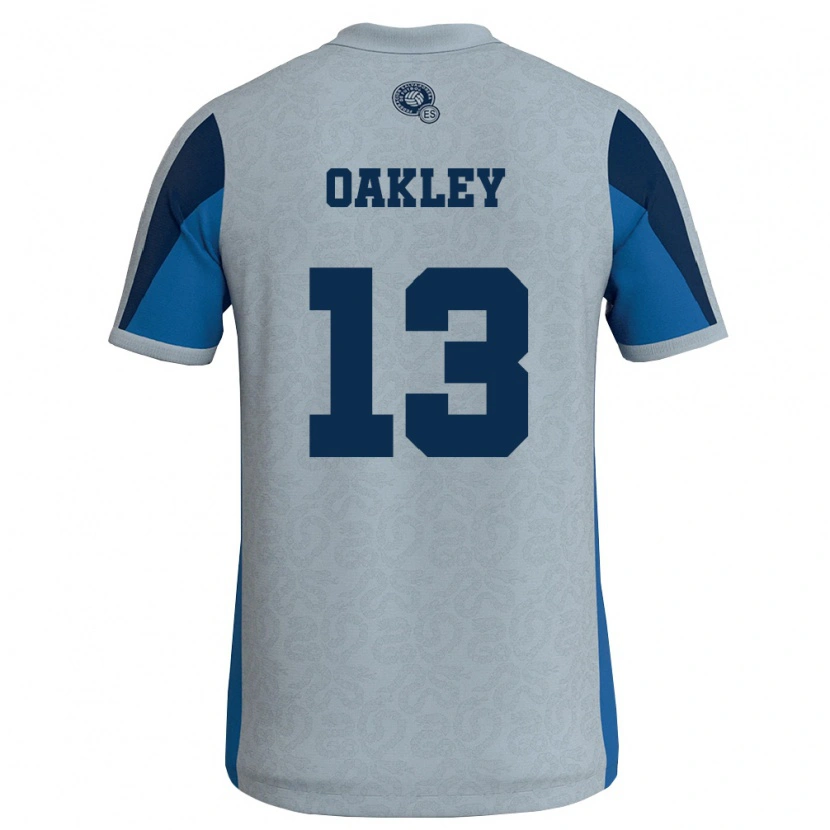 Danxen Pánské Salvador Ethan Oakley #13 Bílá Nebeská Modrá Daleko Hráčské Dresy 26-28 Dres