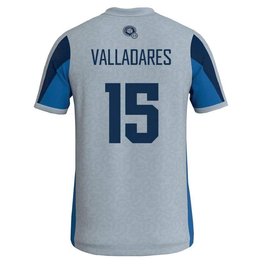 Danxen Pánské Salvador Jefferson Valladares #15 Bílá Nebeská Modrá Daleko Hráčské Dresy 26-28 Dres
