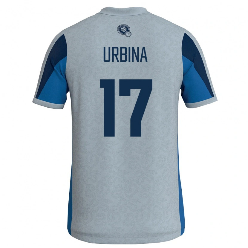 Danxen Pánské Salvador Melvin Urbina #17 Bílá Nebeská Modrá Daleko Hráčské Dresy 26-28 Dres