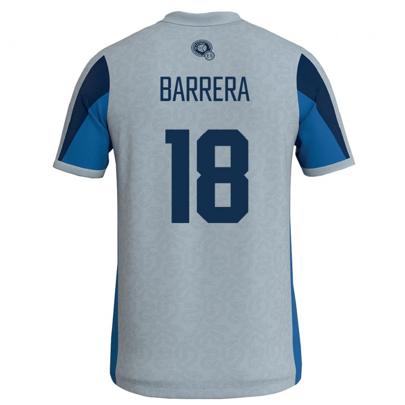 Danxen Pánské Salvador Geonathan Barrera #18 Bílá Nebeská Modrá Daleko Hráčské Dresy 26-28 Dres