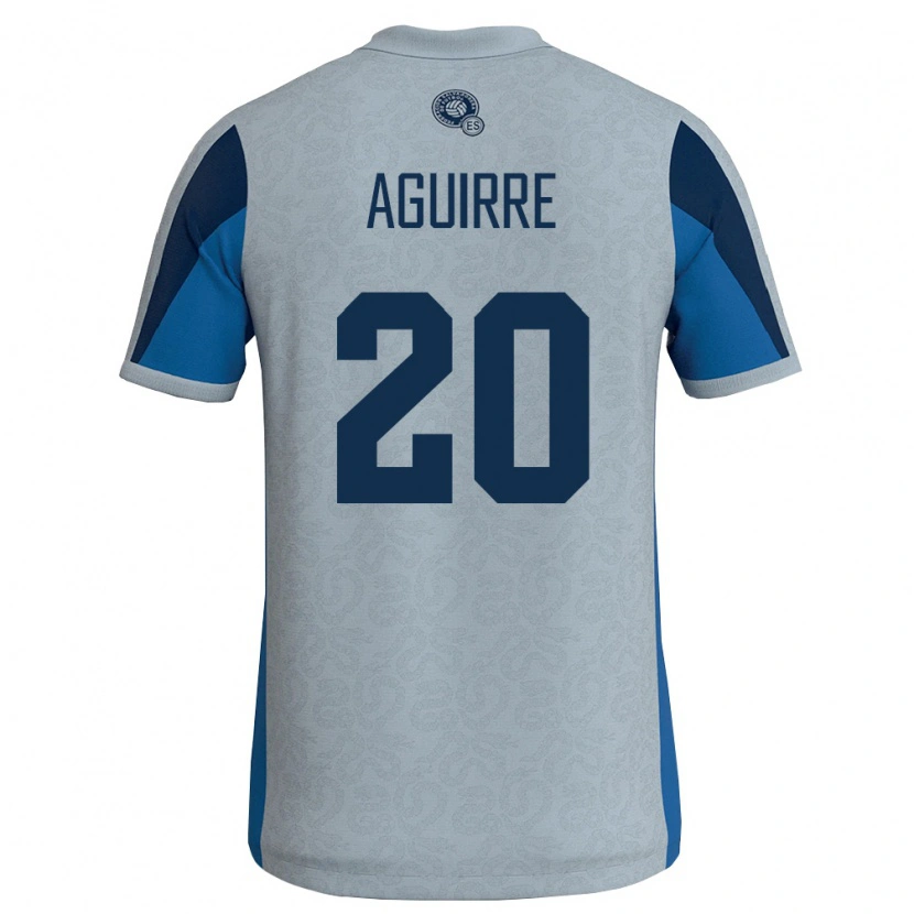 Danxen Pánské Salvador Jonathan Aguirre #20 Bílá Nebeská Modrá Daleko Hráčské Dresy 26-28 Dres