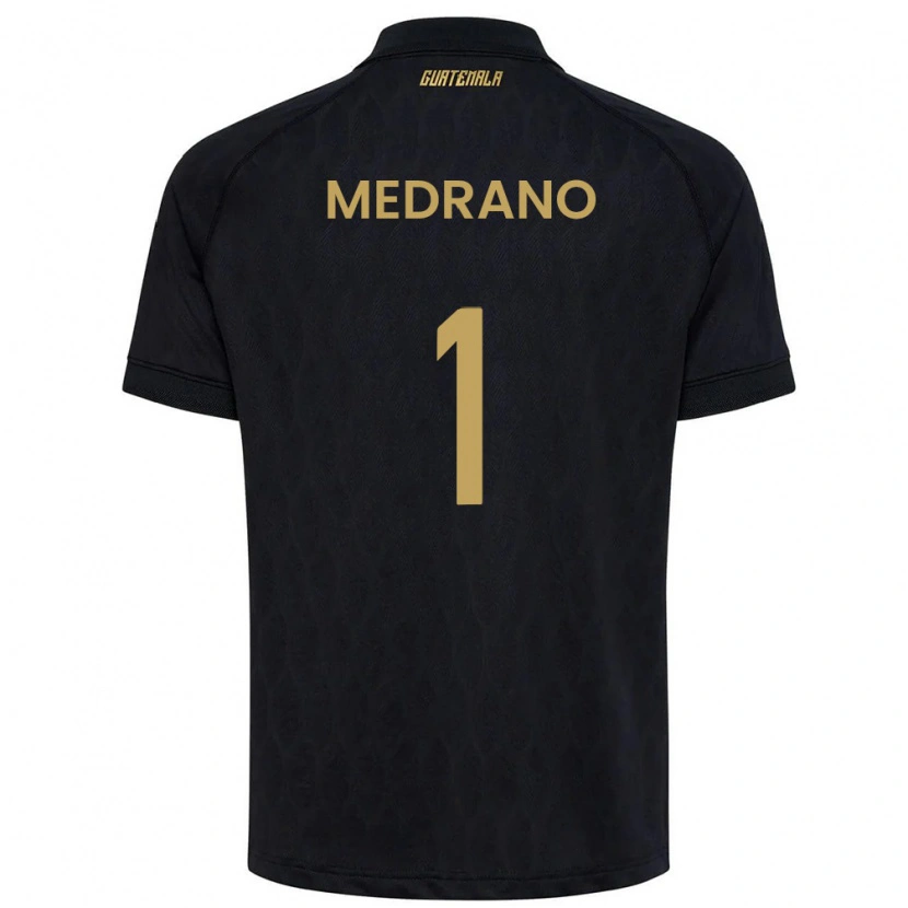 Danxen Pánské Guatemala Alvaro Medrano #1 Černá Nebeská Modrá Bílá Daleko Hráčské Dresy 26-28 Dres