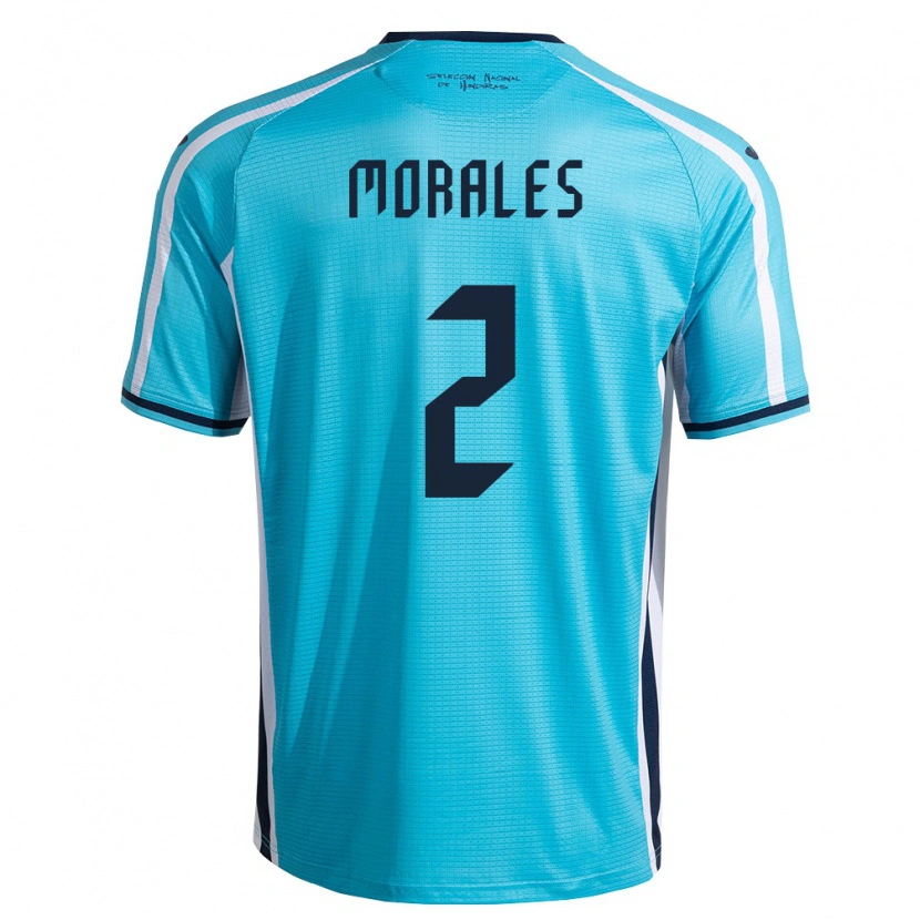 Danxen Pánské Honduras Yensel Morales #2 Nebeská Modrá Námořnická Daleko Hráčské Dresy 26-28 Dres