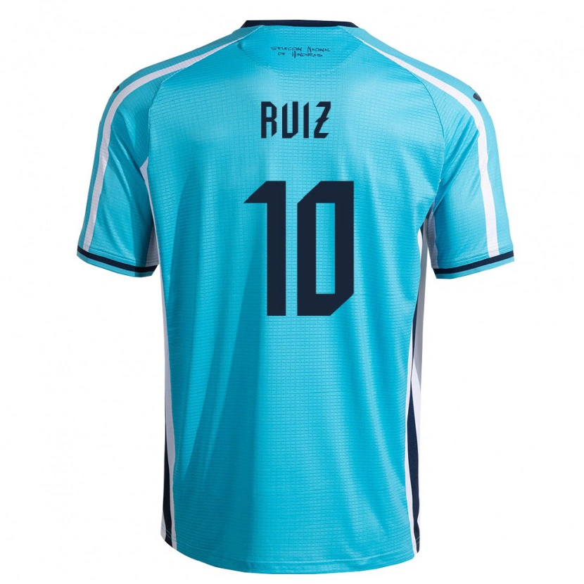 Danxen Pánské Honduras David Ruíz #10 Nebeská Modrá Námořnická Daleko Hráčské Dresy 26-28 Dres