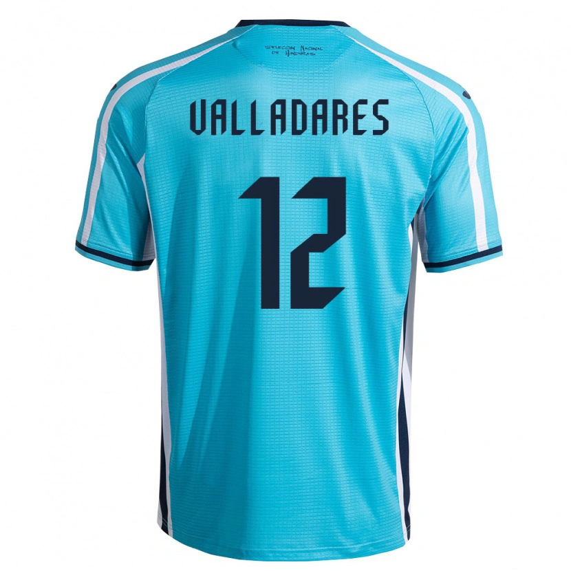 Danxen Pánské Honduras Noel Valladares #12 Nebeská Modrá Námořnická Daleko Hráčské Dresy 26-28 Dres