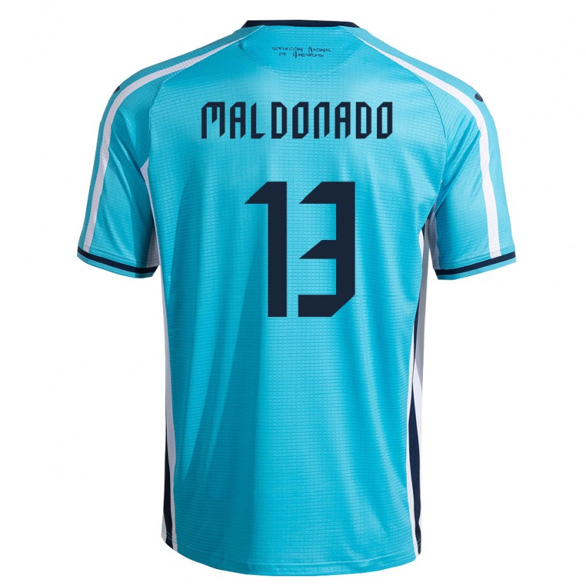 Danxen Pánské Honduras Edwin Maldonado #13 Nebeská Modrá Námořnická Daleko Hráčské Dresy 26-28 Dres