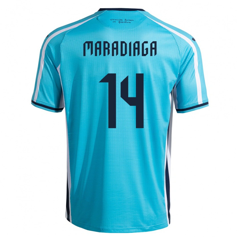 Danxen Pánské Honduras Ángel Maradiaga #14 Nebeská Modrá Námořnická Daleko Hráčské Dresy 26-28 Dres