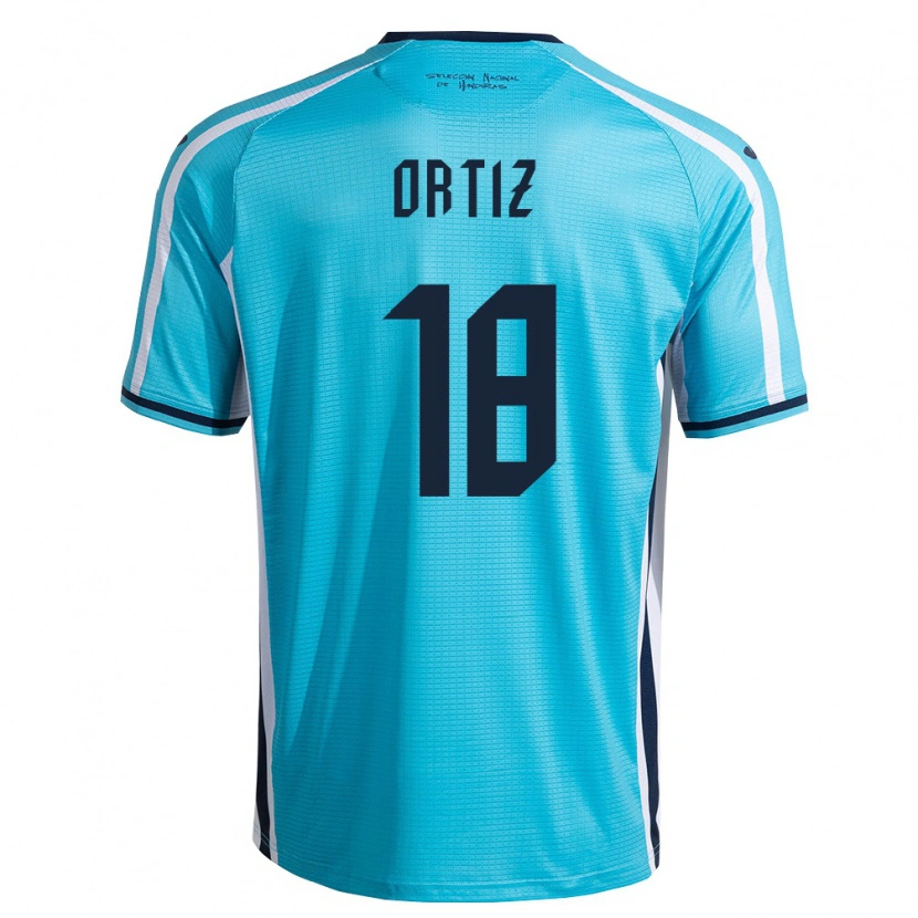 Danxen Pánské Honduras Luis Ortiz #18 Nebeská Modrá Námořnická Daleko Hráčské Dresy 26-28 Dres