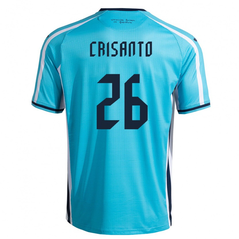 Danxen Pánské Honduras Luis Crisanto #26 Nebeská Modrá Námořnická Daleko Hráčské Dresy 26-28 Dres