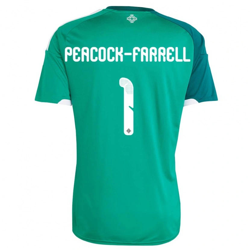 Danxen Dámské Severní Irsko Bailey Peacock-Farrell #1 Zelená Bílá Domů Hráčské Dresy 26-28 Dres