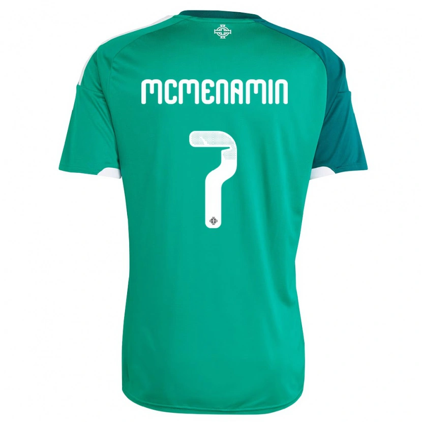 Danxen Dámské Severní Irsko Conor Mcmenamin #7 Zelená Bílá Domů Hráčské Dresy 26-28 Dres