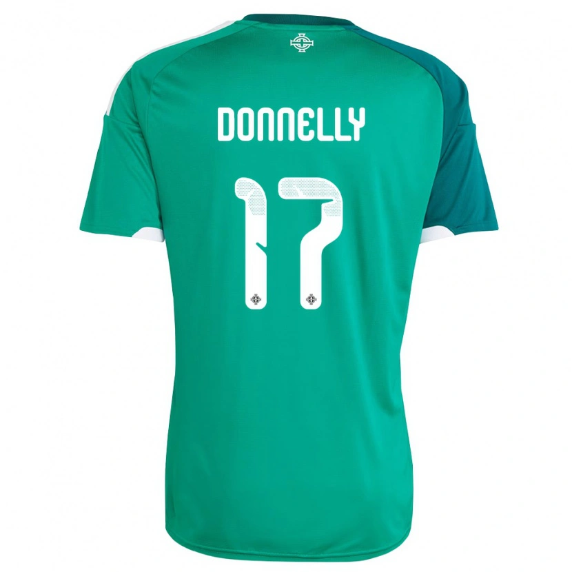 Danxen Dámské Severní Irsko Ryan Donnelly #17 Zelená Bílá Domů Hráčské Dresy 26-28 Dres