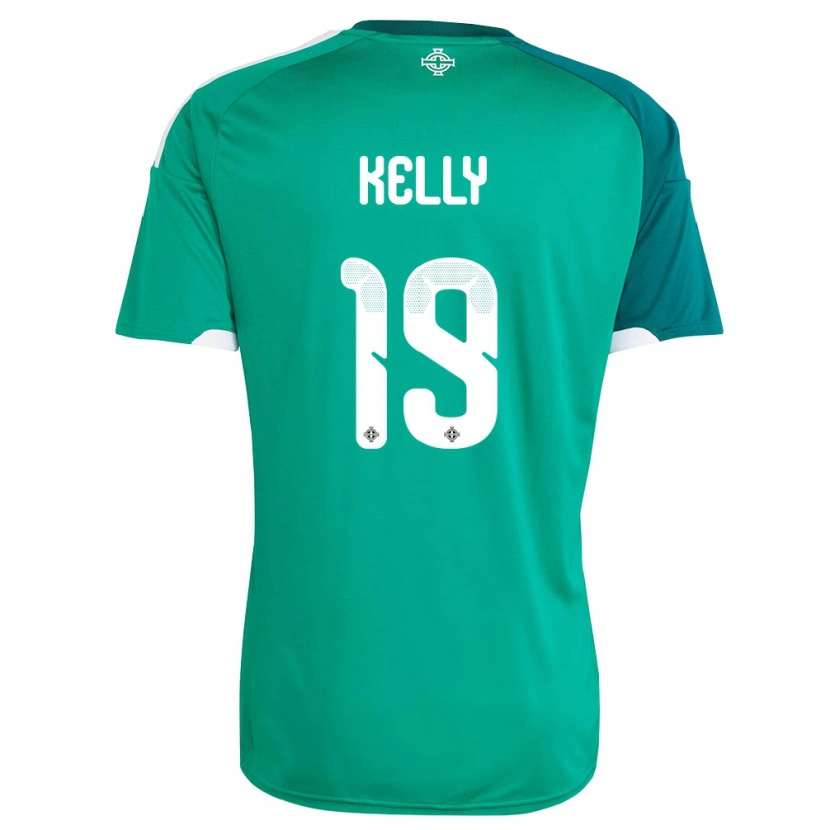 Danxen Dámské Severní Irsko Oscar Kelly #19 Zelená Bílá Domů Hráčské Dresy 26-28 Dres