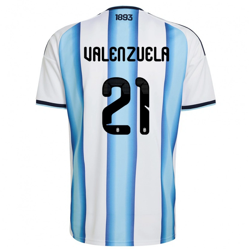 Danxen Dámské Argentina Fernando Valenzuela #21 Bílá Nebeská Modrá Námořnická Domů Hráčské Dresy 26-28 Dres