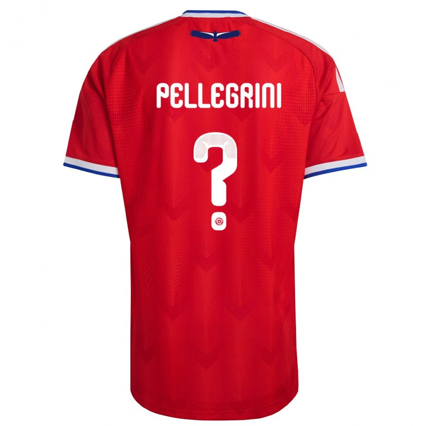 Danxen Dámské Chile Maya Pellegrini #0 Červená Bílá Modrá Domů Hráčské Dresy 26-28 Dres