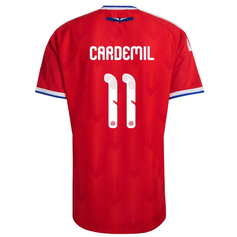 Danxen Dámské Chile Mateo Cardemil #11 Červená Bílá Modrá Domů Hráčské Dresy 26-28 Dres