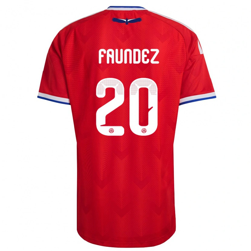 Danxen Dámské Chile Felipe Faúndez #20 Červená Bílá Modrá Domů Hráčské Dresy 26-28 Dres