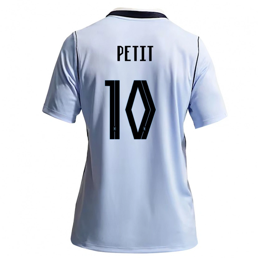 Danxen Dámské Uruguay Gonzalo Petit #10 Nebeská Modrá Bílá Domů Hráčské Dresy 26-28 Dres