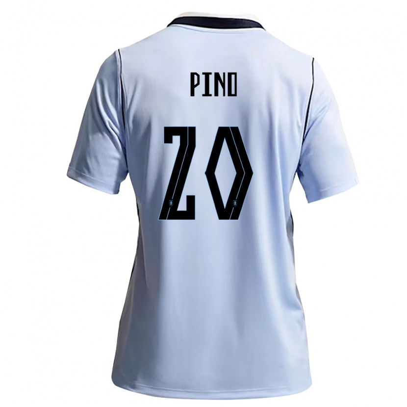 Danxen Dámské Uruguay Lucas Pino #20 Nebeská Modrá Bílá Domů Hráčské Dresy 26-28 Dres