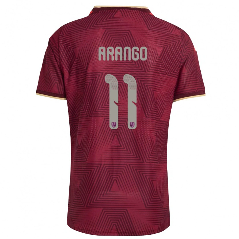 Danxen Dámské Venezuela Juan Arango #11 Vínová Zlatá Žlutá Domů Hráčské Dresy 26-28 Dres